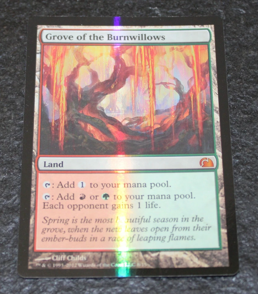 1x FOIL Grove of the Burnwillows,  From the Vault: Realms (V12), LP, MTG - Image 1 of 1