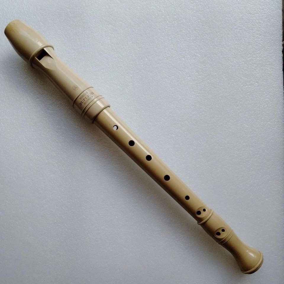 Grabadora Yamaha Beige Vintage Usada Raro Showa Era Instrumento Escolar AAB - Imagen 1 de 4