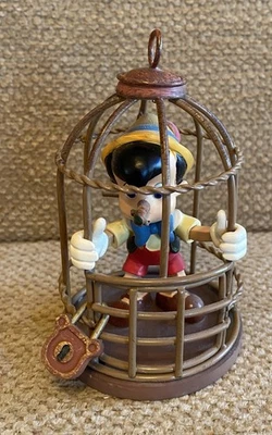Disney Store Sketchbook Ornament Pinocchio In Cage I Will Never Lie Again 2011 - Image 1 of 4
