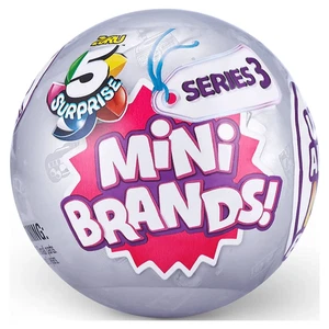 Zuru 5 Surprise Mini Brands Mystery Capsule Series 3 | 5 Random Mini Toys - Picture 1 of 4