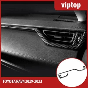Carbon Fiber ABS Center Console Dashboard Strip Trim For Toyota RAV4 2019-2023 - Imagen 1 de 12