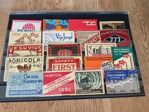 Collectable mixed Match Box Labels B256 - Picture 1 of 2