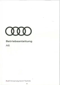 AUDi A6 S6 RS6 Bedienungsanleitung 2022 2023 Handbuch Betriebsanleitung C8 BA - Bild 1 von 5