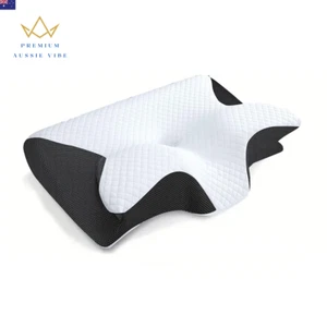 1Pc Memory Foam Cervical Pillow, 2 in 1 Ergonomic Contour Orthopedic Pillow for - Picture 1 of 12