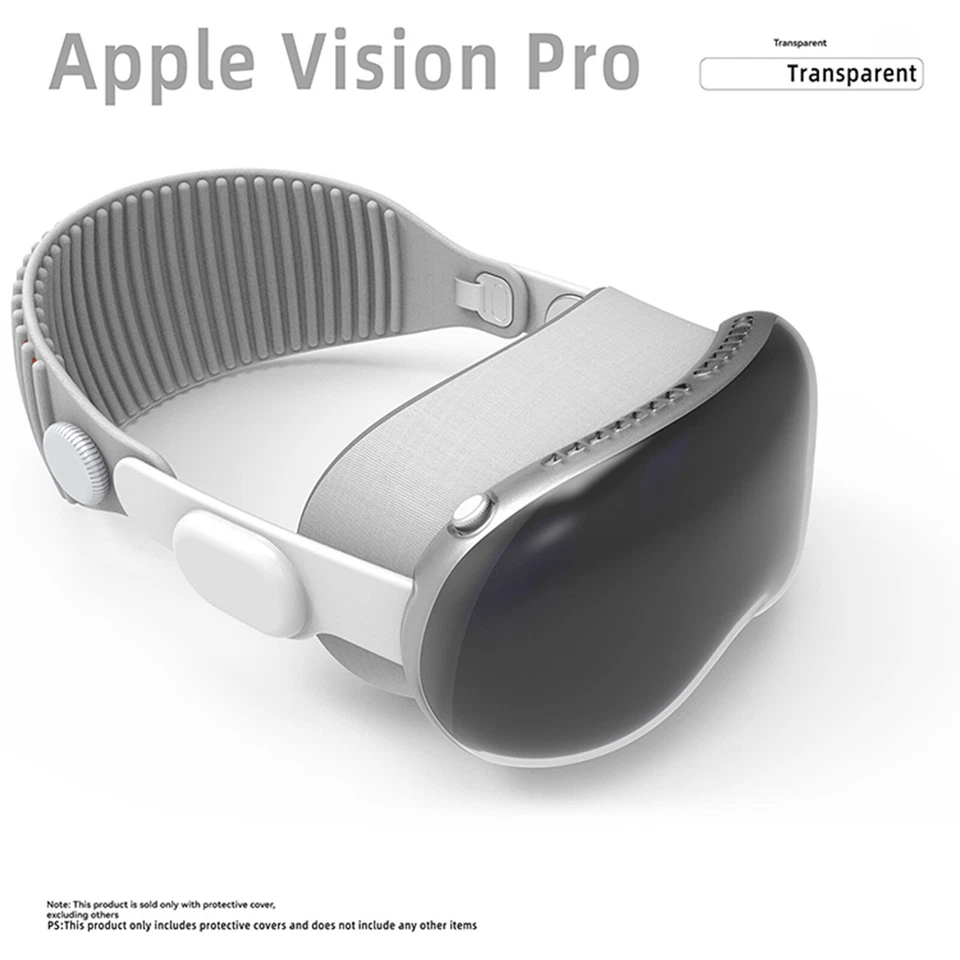 Funda protectora antideslizante TPU translúcida cubierta suave para gafas Vision Pro VR Foto 1 de 4