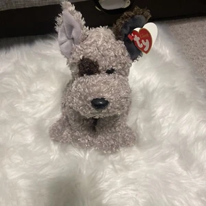 TY Classic - Boggs - Curly Terrier Dog 2005 Plush 10" Stuffed Animal Toy - Picture 1 of 8