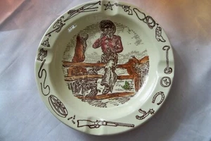 Vintage Vernon Kilns Frontier Days Ashtray HTF - Picture 1 of 3