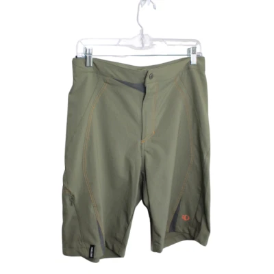Pearl Izumi Mens Olive Green Cycling Bike Pocket Shorts Size Small - Image 1 of 4