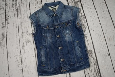 BNWT NEW G-STAR VEST SLIM TAILOR JKT CUT/S MEDIUM AGED DESTROY WATTON DENIM S - Image 1 of 4