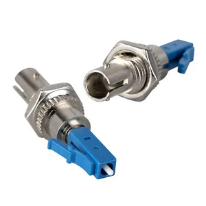 LC Male to ST Female Fibre Port Converter Single Mode Simplex Connector Adapter - Picture 1 of 8