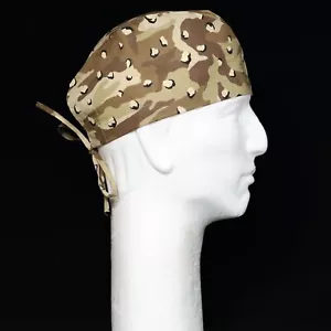Brown Camouflage Theme Scrub Hat - Picture 1 of 1