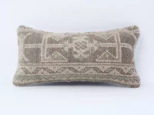 Kilim Pillow Cover Handmade Ethnic Rug Tribal Rustic Lumbar Cushion Cover - Picture 1 of 7