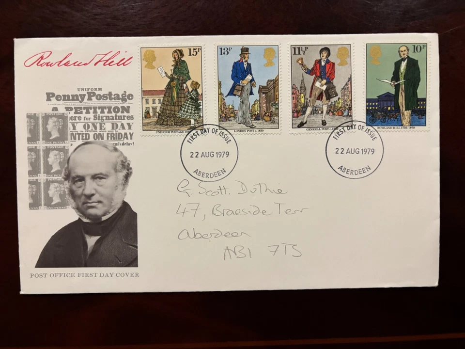 United Kingdom 1979 - Rowland Hill FDC stamps Aberdeen - Image 1 of 1