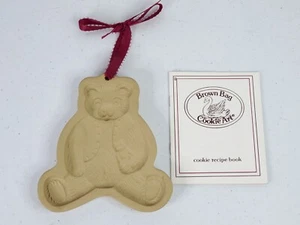 Molde de oso de peluche arte galletas bolsa marrón 1984 + libro de recetas de galletas - Imagen 1 de 4