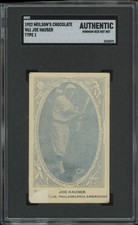 1922 NEILSON'S CHOCOLATE JOE HAUSER 53 POOR V61 TYPE 1 SGC A ATHLETICS