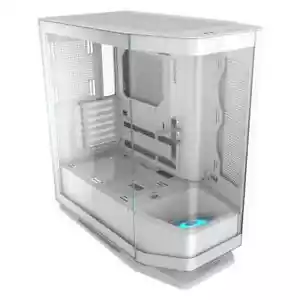 Cougar FV270 Curved Tempered Glass Mid Tower White Case - Picture 1 of 23