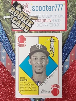 2015 Topps Heritage '51 Collection~#74⭐BYRON BUXTON⭐《 RC 》~TWINS ALL-STAR  - Image 1 of 2