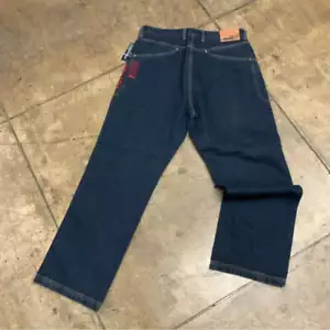 Pantalone Uomo Phat Farm Dk Blu | Rosso Denim Nuovo con etichette - Foto 1 di 5