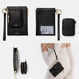 💜💜💜 Mimco Classico Travel Duo Coin Slim Passport Coin Keyring Wallet Pouch - Picture 1 of 24