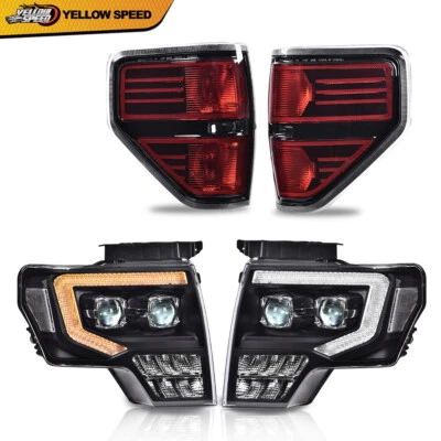 Faros proyectores LED DRL luz trasera lámpara aptos para Ford F-150 2009-2014 Foto 1 de 4