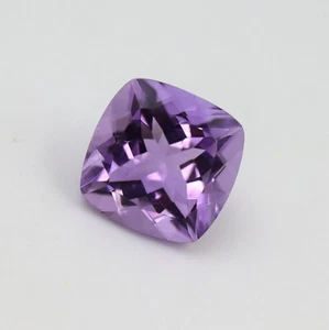 10 mm Natur Lila Blau Amethyst Quadratische Kissen Form Ausschnittstein VVS - Bild 1 von 5