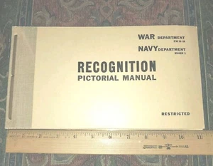 1943 Recognition Pictorial Manual Airplane WW2 Military German Navy Britain War - Picture 1 of 8