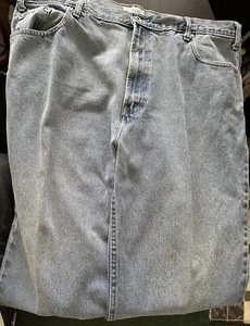 FALLS CREEK VINTAGE DISTRESSED MEN'S DENIM BLUE JEANS - SIZE: 42/32 - Bild 1 von 10