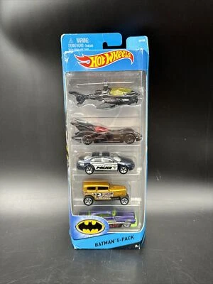Hot Wheels Batman Mattel 5-Pack City Scale SEALED IN BOX 2015 Batmobile Joker - Image 1 of 4