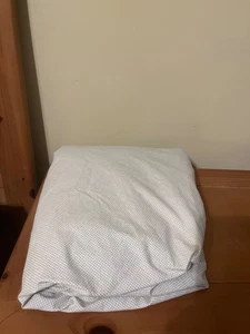 Sábana Ajustable Lauren Ralph Lauren Beige Blanco Cuadros Guinga Tamaño Completo Bolsillo Profundo - Imagen 1 de 2