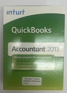 Intuit QuickBooks Accountant 2013 Student Trial Edition w/ Key/License - Picture 1 of 6