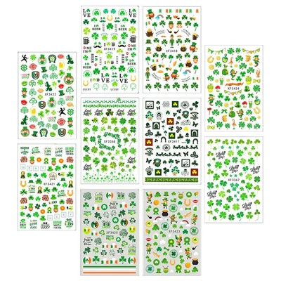  10 Sheets Nail Decorations for Art Sticker Decal Stickers Decals Gel Nails - Image 1 of 4
