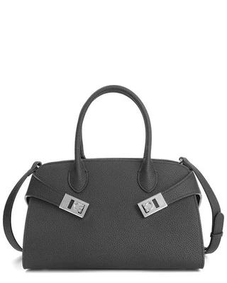 Tiffany & Fred Paris Smooth Leather Satchel Women's Black - Image 1 of 3