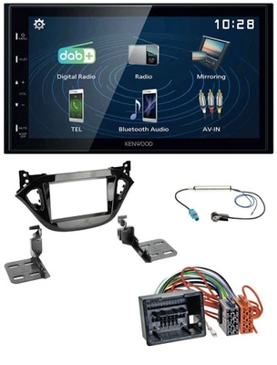 Kenwood 2DIN Bluetooth MP3 USB DAB Autoradio für Opel Adam Corsa E 2017-2019 - Bild 1 von 4