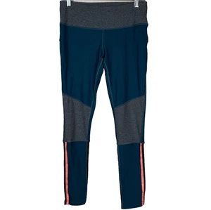 Leggings deportivos Mondetta talla M bloque de color gris azulado naranja bolsillo trasero con cremallera - Imagen 1 de 12