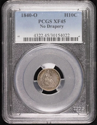 1840 O Liberty Seated Half Dime PCGS XF-45 No Drapery - Image 1 of 4