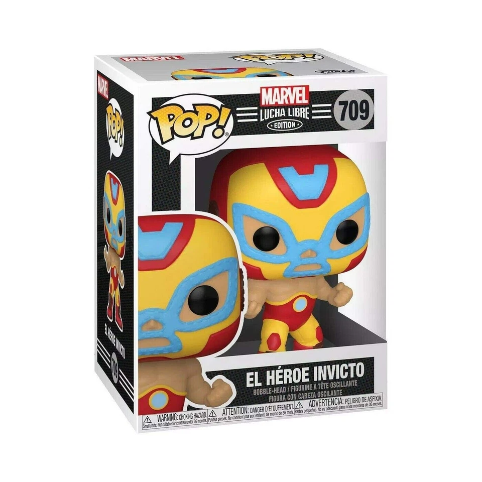 FUNKO POP - MARVEL LUCHA LIBRE EDITION - EL HÉROE INVICTO #709 NUOVO - Immagine 1 di 1