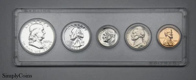 1959 Proof Set Silver Coins US Mint Uncirculated Coin Lot - Image 1 of 2