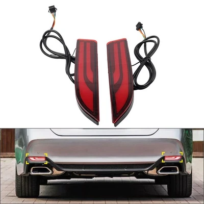 1 Pair ABS Rear Bumper Tail Light Driving Brake Lamp For Toyota Avalon 2019-2022 - Image 1 of 4