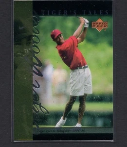 TIGER WOODS 2001 Upper Deck Tiger's Tales Golf Rookie RC Sports Card #7 PSA - Picture 1 of 2
