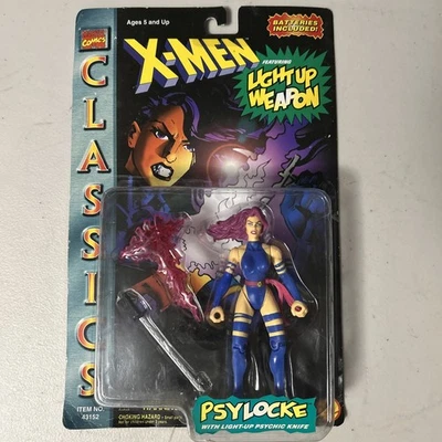 VINTAGE 1996 X-Men Psylocke w/Light Up Psychic Knife Action Figure Brand New - Image 1 of 4