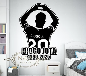 ✅ Diogo Jota Memorable Jugador de Fútbol Habitación Infantil Impermeable Decoración Vinilo Adhesivo - Imagen 1 de 7