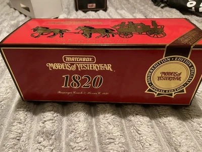 MATCHBOX MODELS OF YESTERYEAR YS-39 Passenger Stage Coach & Horses 1820 Mint - Image 1 of 4