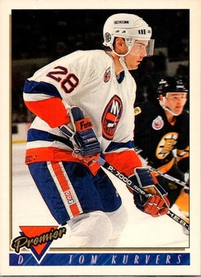 1993-94 Topps Premier Tom Kurvers New York Islanders #279 - Image 1 of 2