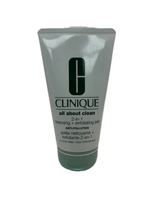 Clinique All About Clean 2 in 1 gelatina detergente + esfoliante - 5 once / 150 ml - Foto 1 di 2