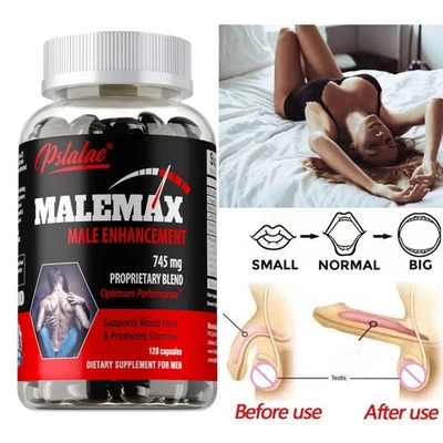 Malemax Potenzkapseln - Testosteron-Booster - Maca, Zink, Ginseng - Bild 1 von 4