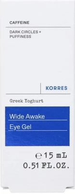 NEW Korres Greek Yoghurt Eye Gel Wide Awake 15 ml Dark Circles+Puffiness yogurt  - Image 1 of 2