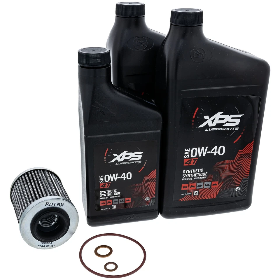 BRP 9779253 Can-Am 4T 0W-40SAE Full Synthetic XPS Oil Change Kit Rotax 600 ACE Foto 1 de 4