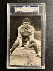 Bill Dickey Vintage Autograph Rowe Photo Postcard PSA/DNA Auto HOF YANKEES RARE - Picture 1 of 3