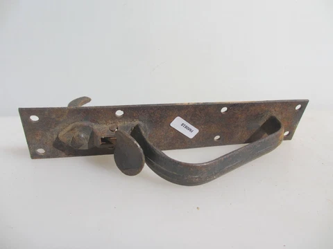 Vintage Iron Door Latch Lock Catch Old Gate WC Barn 9"H Cover