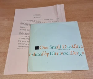 ULTRAVOX One small day 7" SPAIN PROMO SINGLE VINYL RARE + PRESS INSERT MIDGE URE - Picture 1 of 3